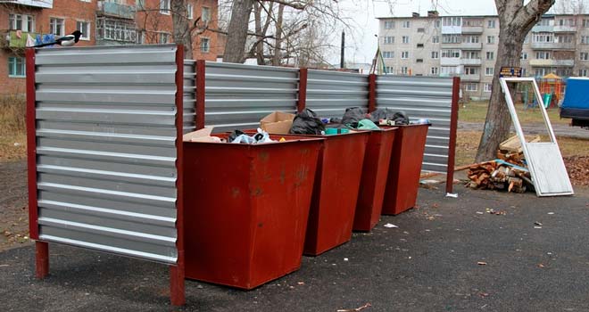 мусорные бачки